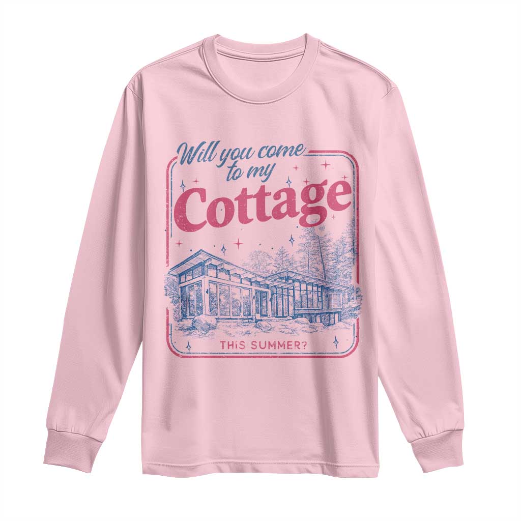 Will You Come To My Cottage This Summer Long Sleeve Shirt LGBT Romance Hockey Fan