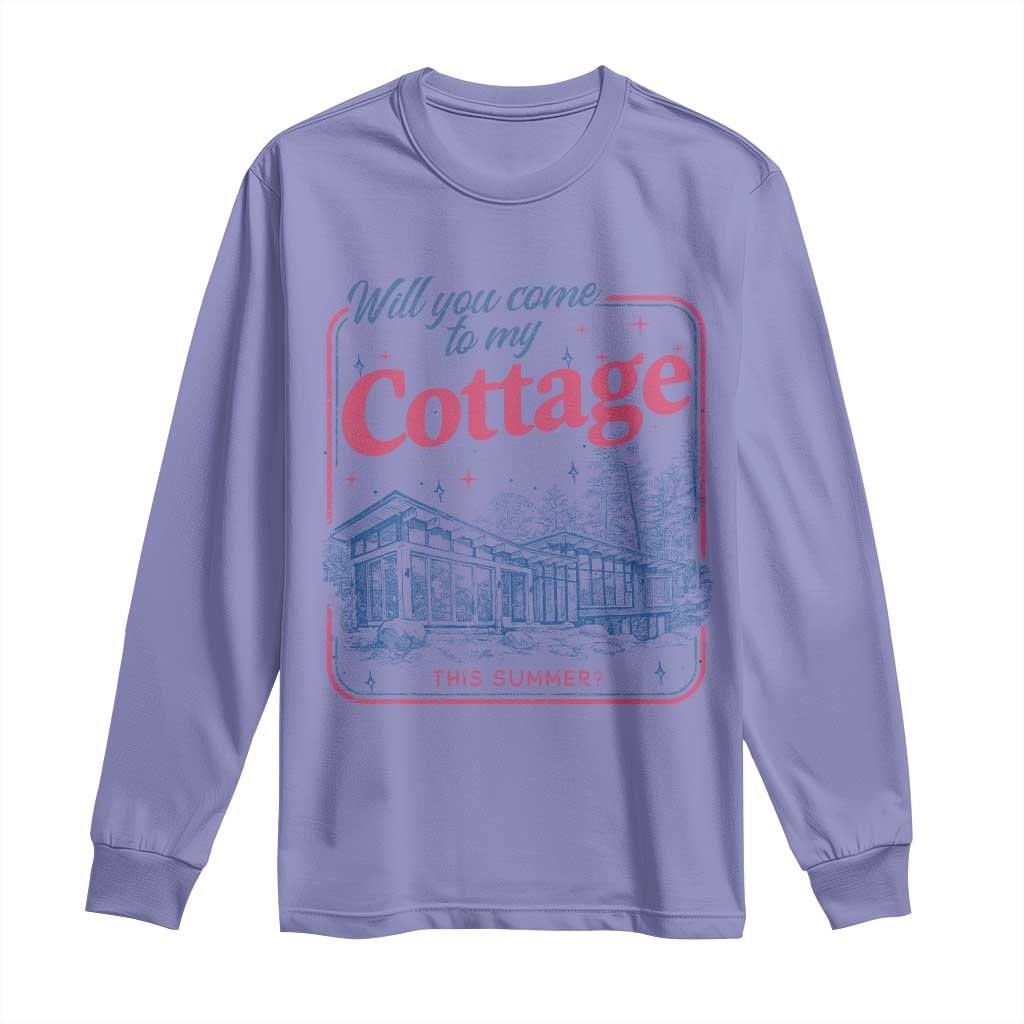 Will You Come To My Cottage This Summer Long Sleeve Shirt LGBT Romance Hockey Fan
