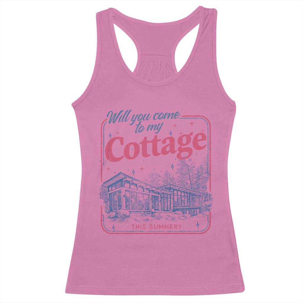 Will You Come To My Cottage This Summer Racerback Tank Top LGBT Romance Hockey Fan
