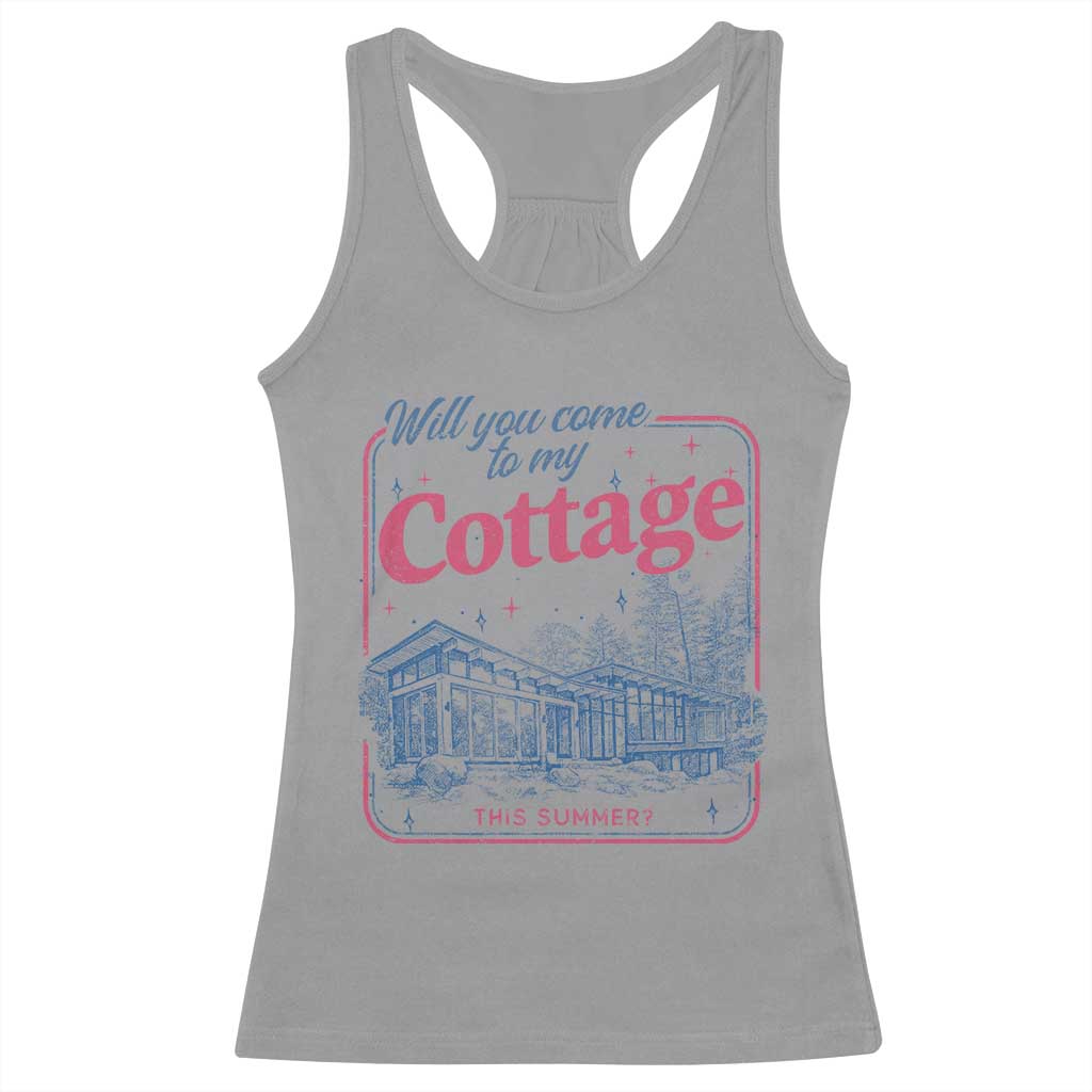 Will You Come To My Cottage This Summer Racerback Tank Top LGBT Romance Hockey Fan