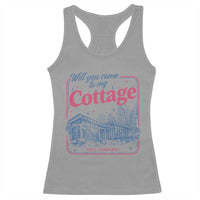 Will You Come To My Cottage This Summer Racerback Tank Top LGBT Romance Hockey Fan