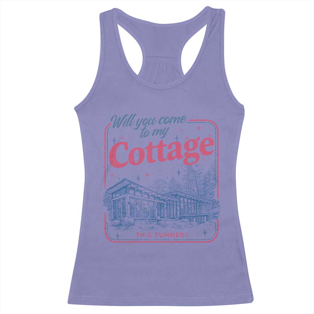 Will You Come To My Cottage This Summer Racerback Tank Top LGBT Romance Hockey Fan