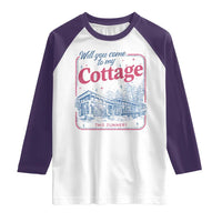Will You Come To My Cottage This Summer Raglan Shirt LGBT Romance Hockey Fan
