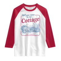 Will You Come To My Cottage This Summer Raglan Shirt LGBT Romance Hockey Fan