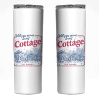 Will You Come To My Cottage This Summer Skinny Tumbler LGBT Romance Hockey Fan
