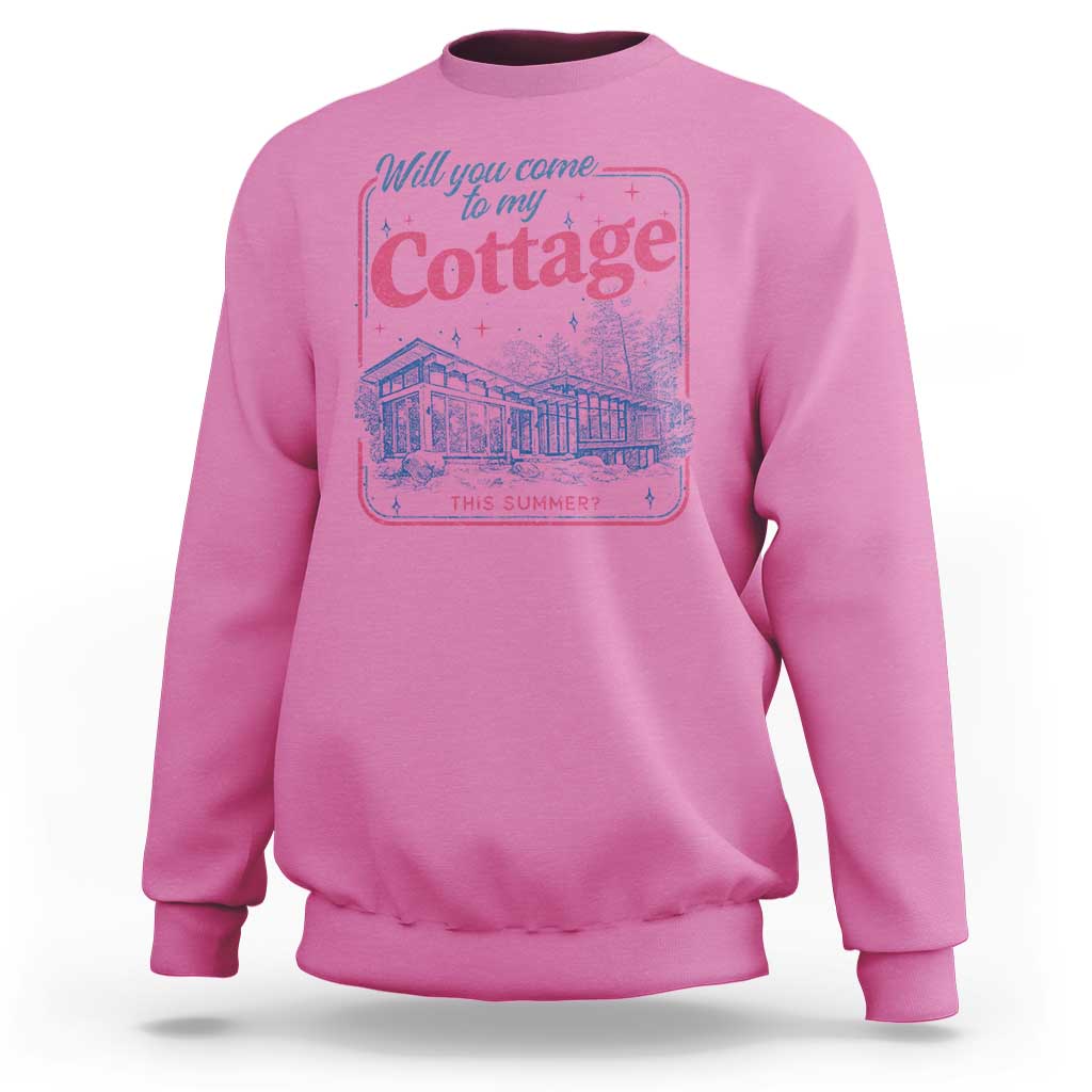 Will You Come To My Cottage This Summer Sweatshirt LGBT Romance Hockey Fan