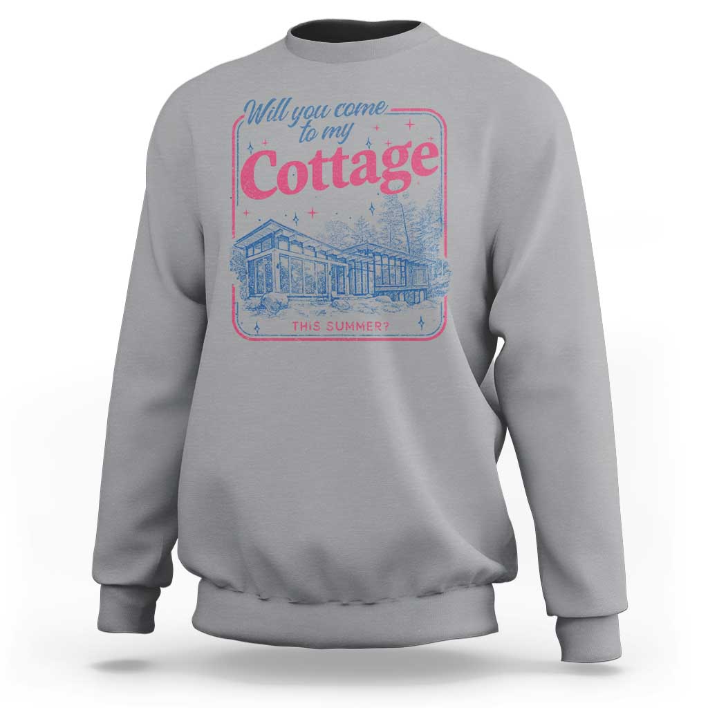 Will You Come To My Cottage This Summer Sweatshirt LGBT Romance Hockey Fan