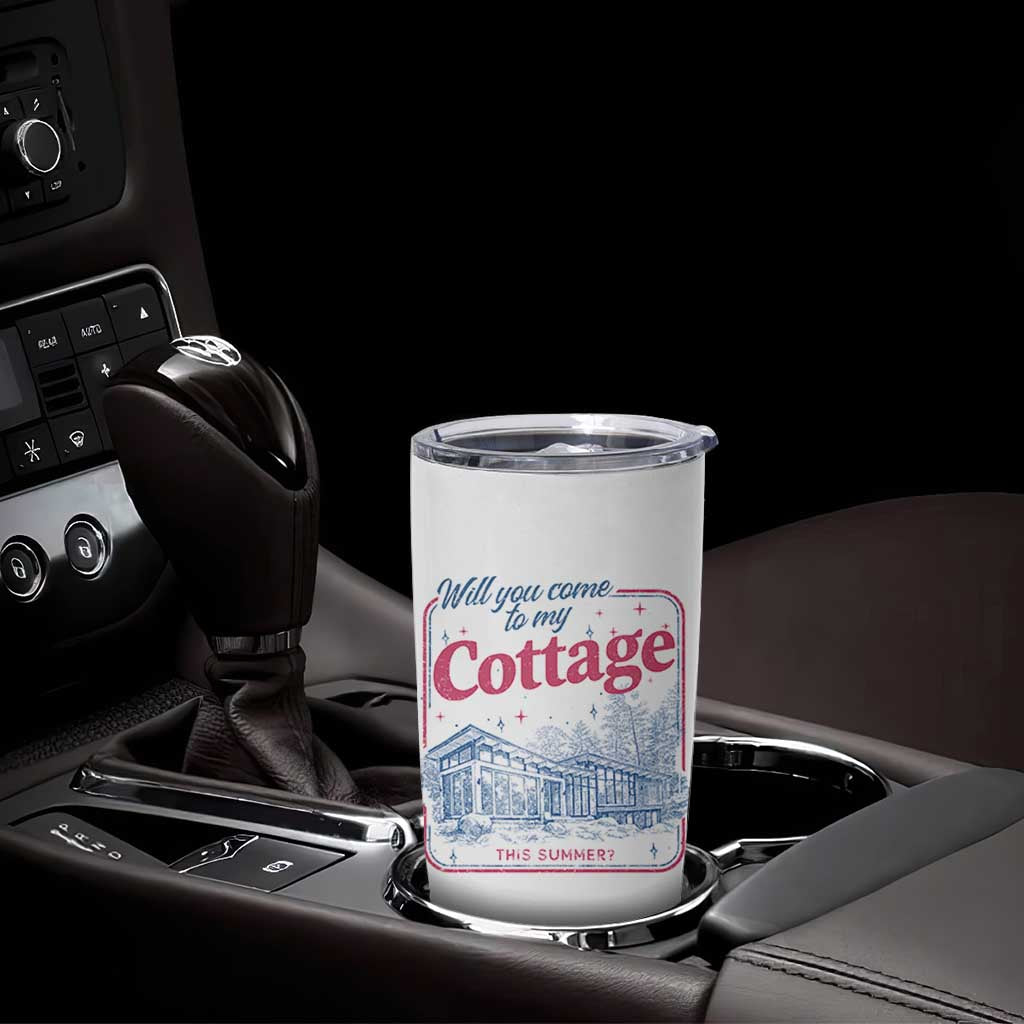 Will You Come To My Cottage This Summer Tumbler Cup LGBT Romance Hockey Fan