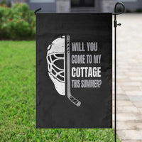 Will You Come To My Cottage This Summer Garden Flag Retro LGBT Romance Hockey Fan