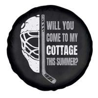 Will You Come To My Cottage This Summer Spare Tire Cover Retro LGBT Romance Hockey Fan