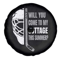 Will You Come To My Cottage This Summer Spare Tire Cover Retro LGBT Romance Hockey Fan