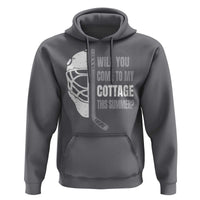 Will You Come To My Cottage This Summer Hoodie Retro LGBT Romance Hockey Fan