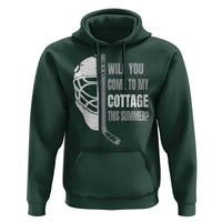 Will You Come To My Cottage This Summer Hoodie Retro LGBT Romance Hockey Fan