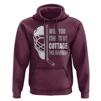 Will You Come To My Cottage This Summer Hoodie Retro LGBT Romance Hockey Fan