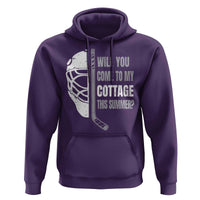 Will You Come To My Cottage This Summer Hoodie Retro LGBT Romance Hockey Fan