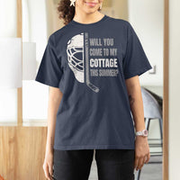 Will You Come To My Cottage This Summer T Shirt For Women Retro LGBT Romance Hockey Fan