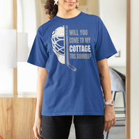 Will You Come To My Cottage This Summer T Shirt For Women Retro LGBT Romance Hockey Fan