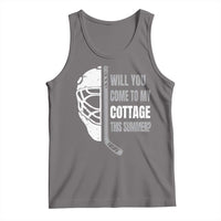 Will You Come To My Cottage This Summer Tank Top Retro LGBT Romance Hockey Fan