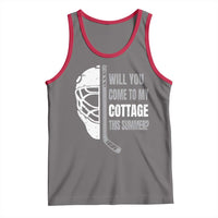 Will You Come To My Cottage This Summer Tank Top Retro LGBT Romance Hockey Fan