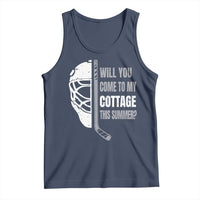 Will You Come To My Cottage This Summer Tank Top Retro LGBT Romance Hockey Fan