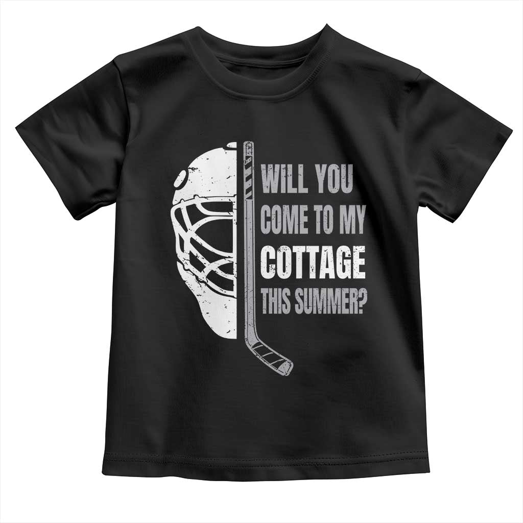 Will You Come To My Cottage This Summer Toddler T Shirt Retro LGBT Romance Hockey Fan