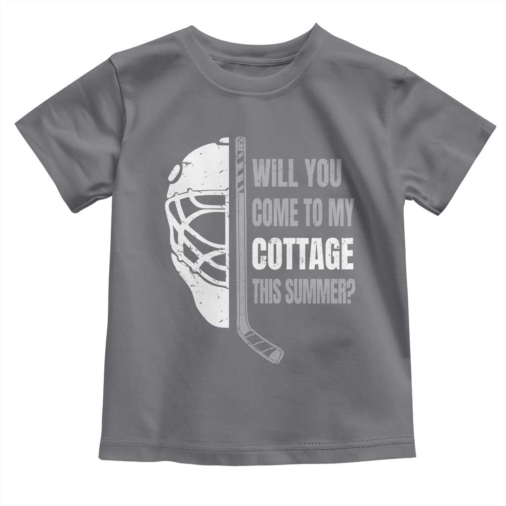 Will You Come To My Cottage This Summer Toddler T Shirt Retro LGBT Romance Hockey Fan