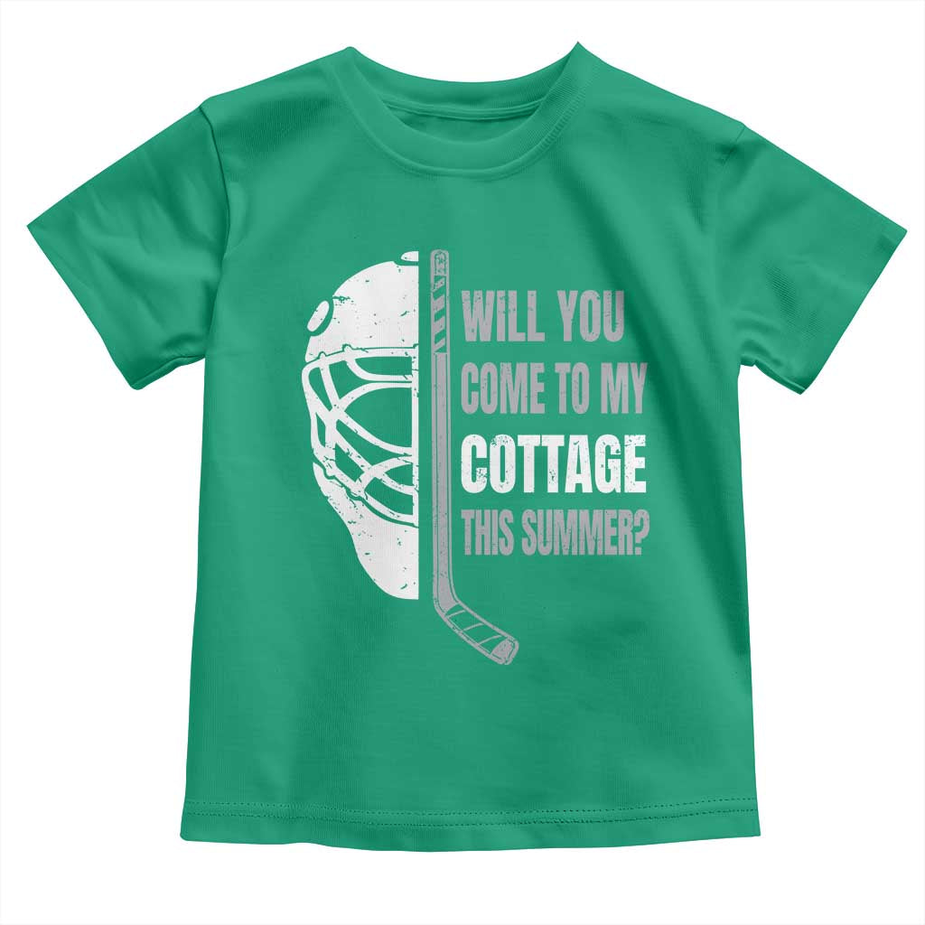 Will You Come To My Cottage This Summer Toddler T Shirt Retro LGBT Romance Hockey Fan
