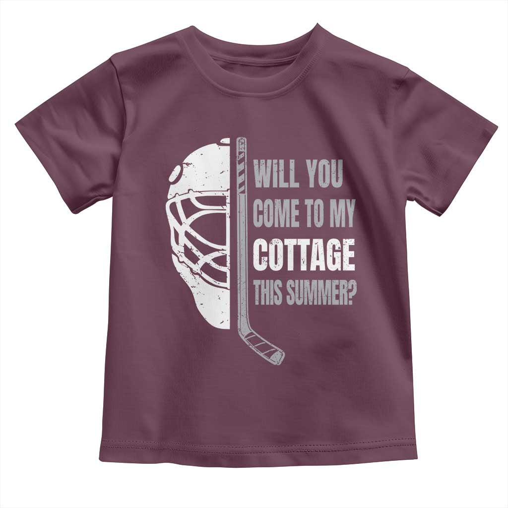 Will You Come To My Cottage This Summer Toddler T Shirt Retro LGBT Romance Hockey Fan