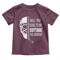 Will You Come To My Cottage This Summer Toddler T Shirt Retro LGBT Romance Hockey Fan