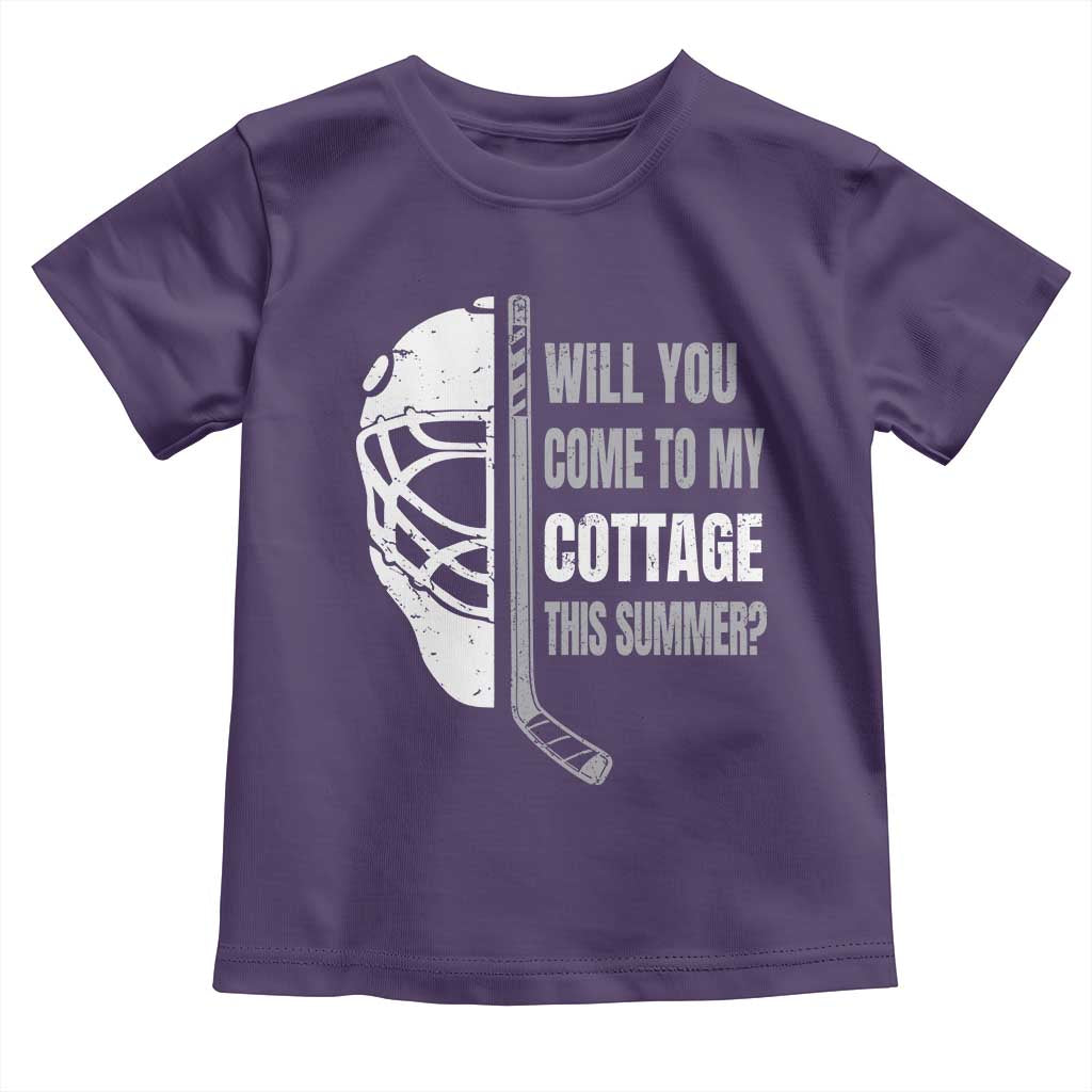 Will You Come To My Cottage This Summer Toddler T Shirt Retro LGBT Romance Hockey Fan