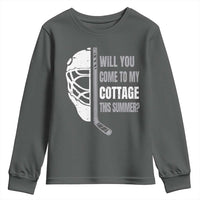 Will You Come To My Cottage This Summer Youth Sweatshirt Retro LGBT Romance Hockey Fan
