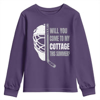 Will You Come To My Cottage This Summer Youth Sweatshirt Retro LGBT Romance Hockey Fan