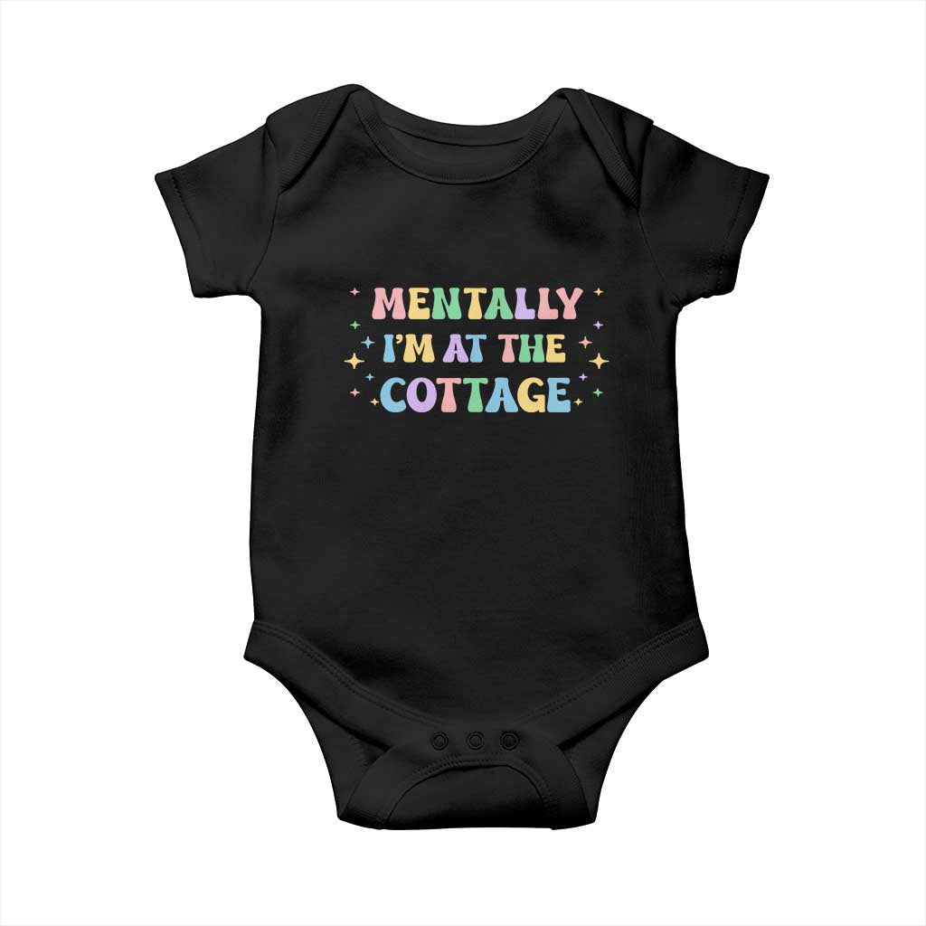 LGBT Romance Hockey Baby Onesie Mentally Im At The Cottage Team Hollanov Fan