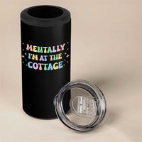 LGBT Romance Hockey 4 in 1 Can Cooler Tumbler Mentally Im At The Cottage Team Hollanov Fan