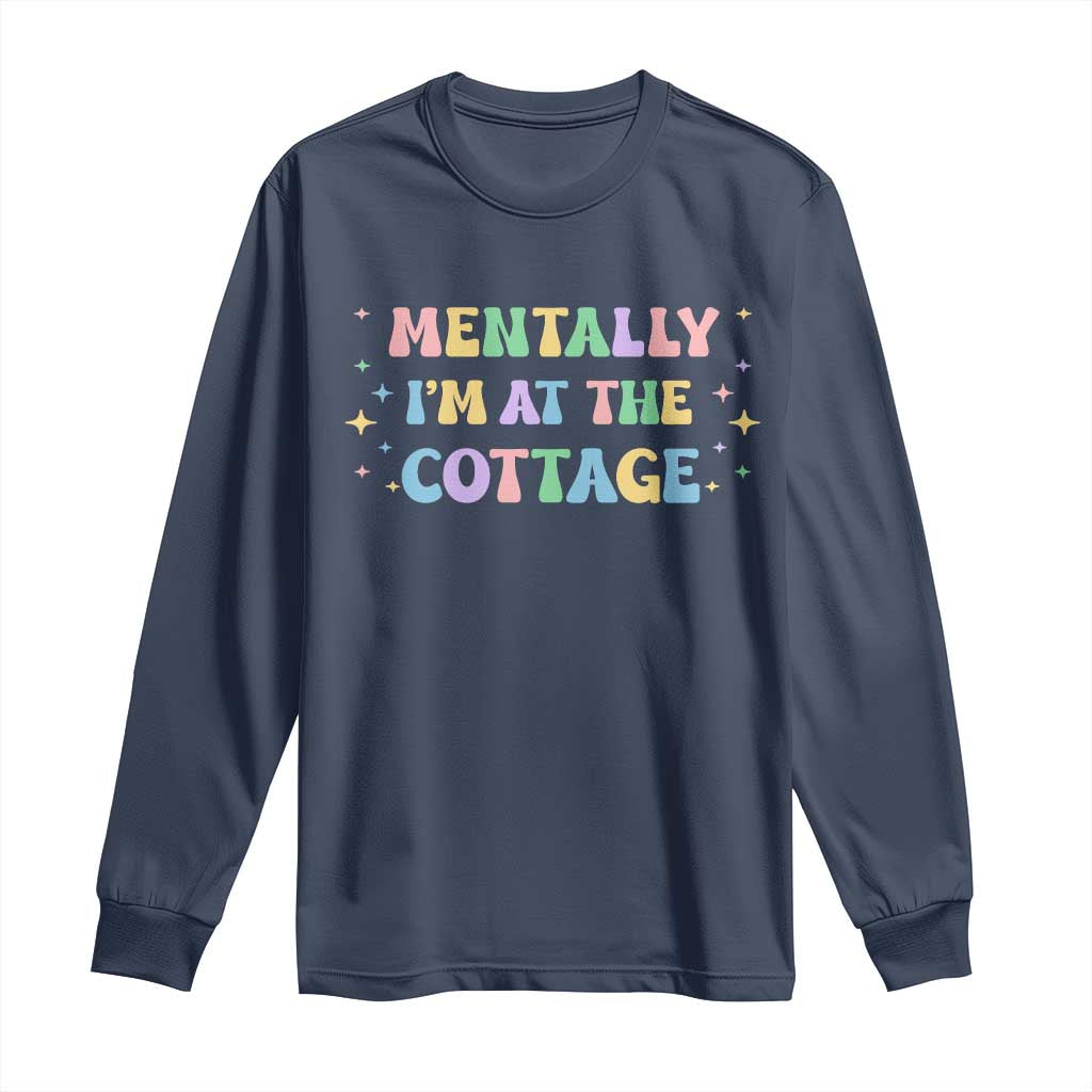 LGBT Romance Hockey Long Sleeve Shirt Mentally Im At The Cottage Team Hollanov Fan