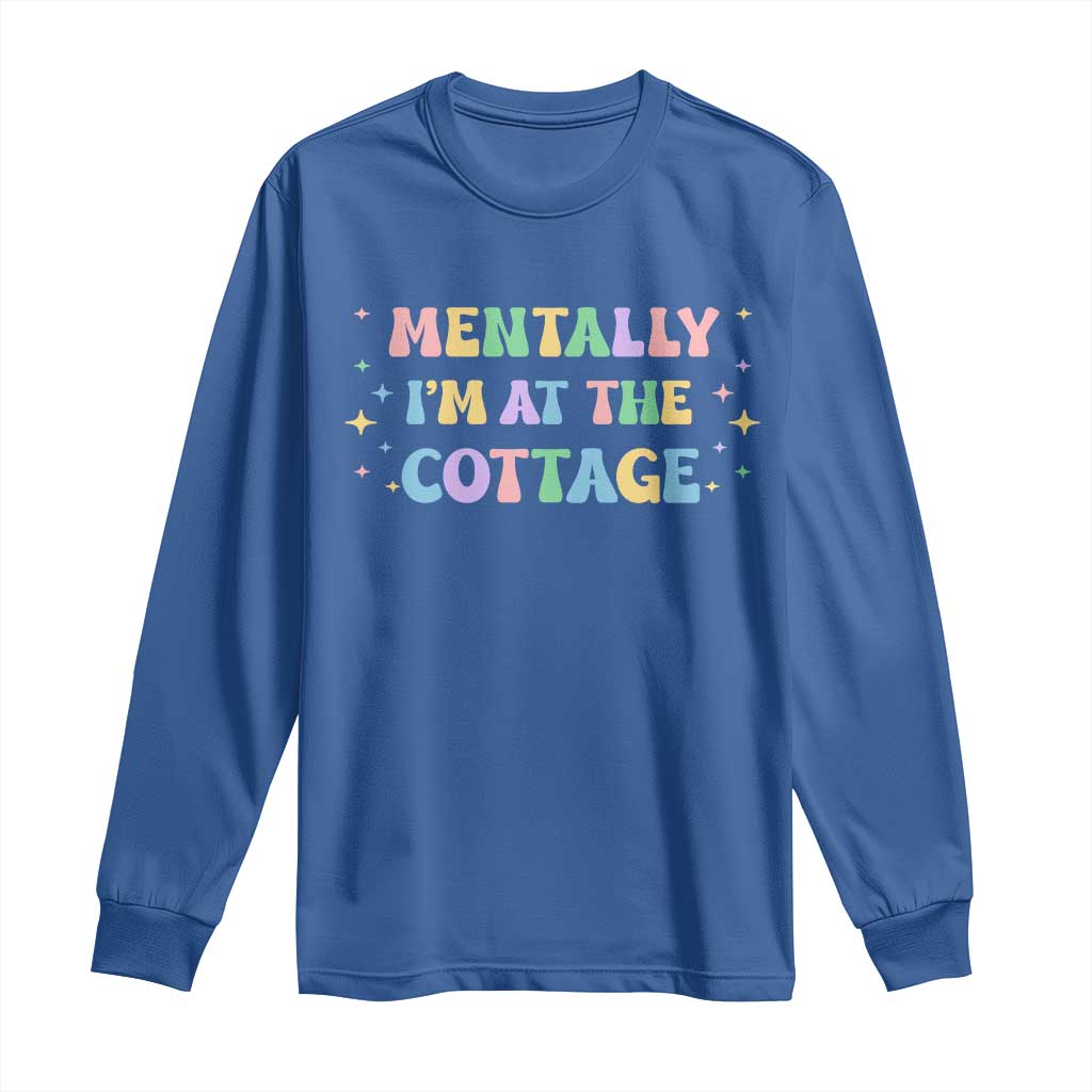 LGBT Romance Hockey Long Sleeve Shirt Mentally Im At The Cottage Team Hollanov Fan