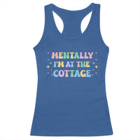 LGBT Romance Hockey Racerback Tank Top Mentally Im At The Cottage Team Hollanov Fan