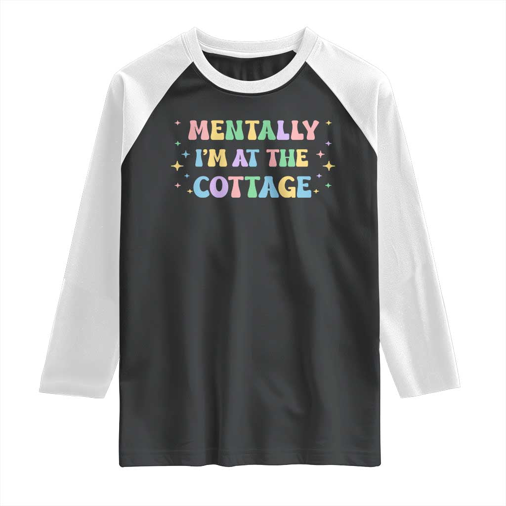 LGBT Romance Hockey Raglan Shirt Mentally Im At The Cottage Team Hollanov Fan