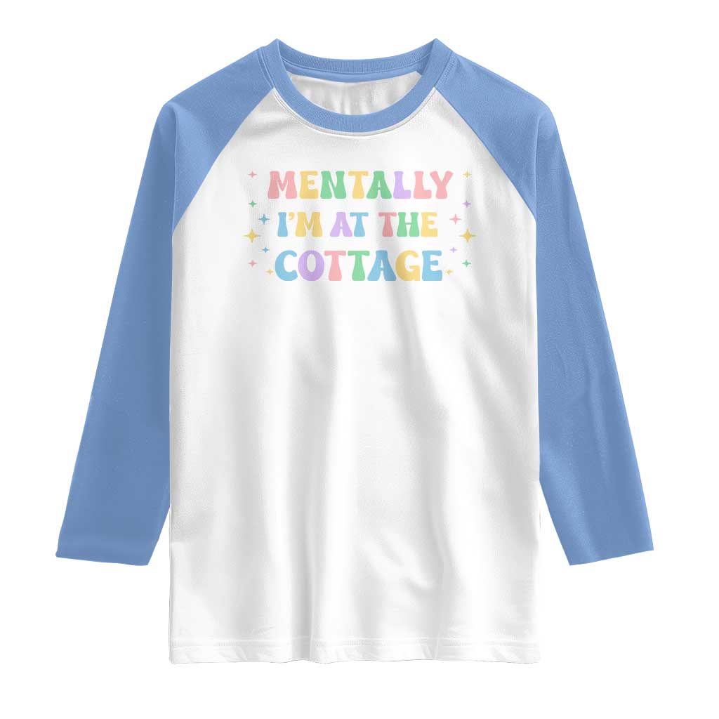LGBT Romance Hockey Raglan Shirt Mentally Im At The Cottage Team Hollanov Fan