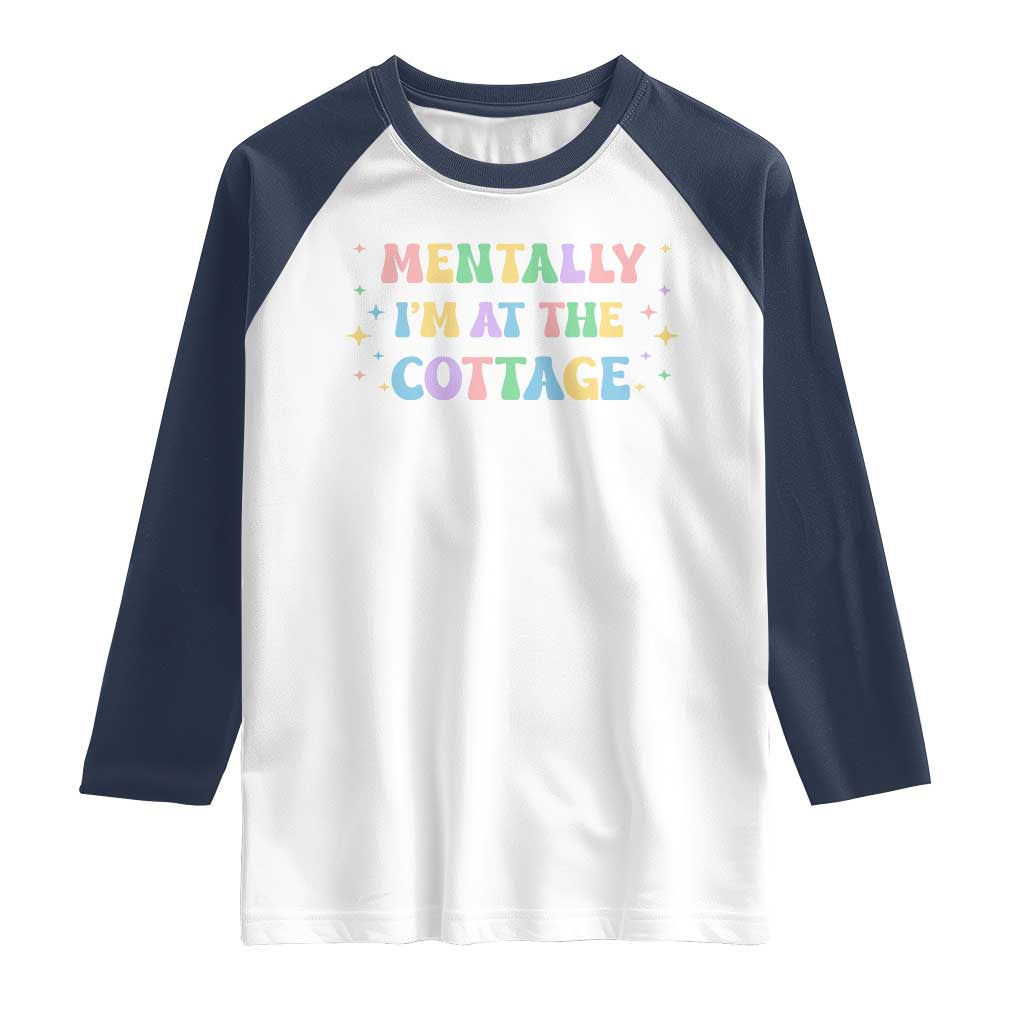 LGBT Romance Hockey Raglan Shirt Mentally Im At The Cottage Team Hollanov Fan