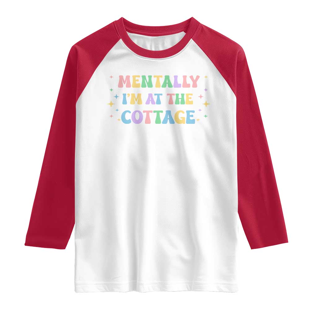 LGBT Romance Hockey Raglan Shirt Mentally Im At The Cottage Team Hollanov Fan