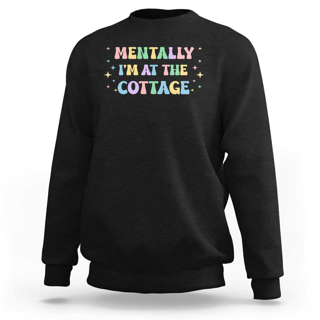 LGBT Romance Hockey Sweatshirt Mentally Im At The Cottage Team Hollanov Fan