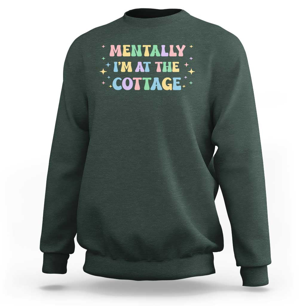 LGBT Romance Hockey Sweatshirt Mentally Im At The Cottage Team Hollanov Fan