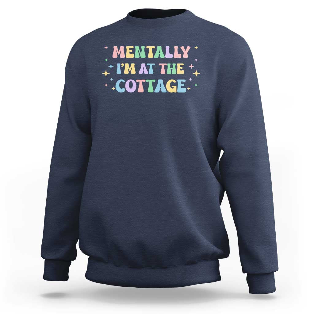 LGBT Romance Hockey Sweatshirt Mentally Im At The Cottage Team Hollanov Fan