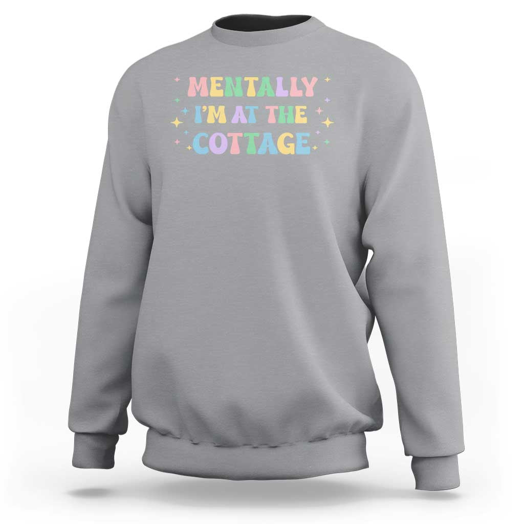 LGBT Romance Hockey Sweatshirt Mentally Im At The Cottage Team Hollanov Fan