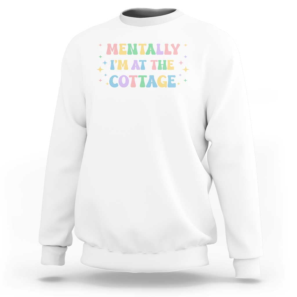 LGBT Romance Hockey Sweatshirt Mentally Im At The Cottage Team Hollanov Fan