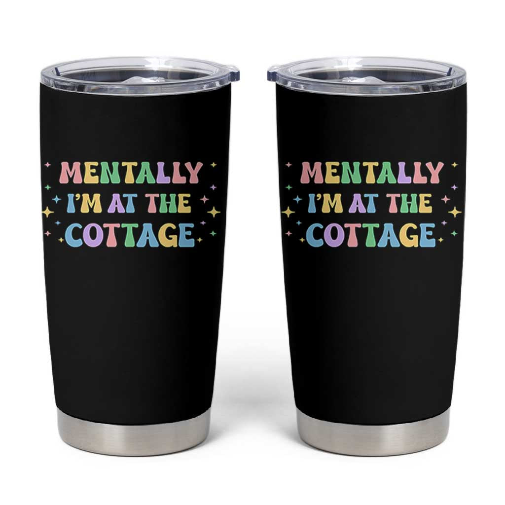 LGBT Romance Hockey Tumbler Cup Mentally Im At The Cottage Team Hollanov Fan