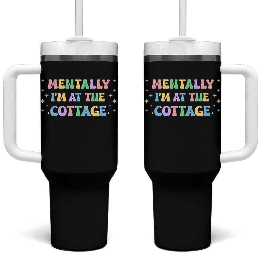 LGBT Romance Hockey Tumbler With Handle Mentally Im At The Cottage Team Hollanov Fan