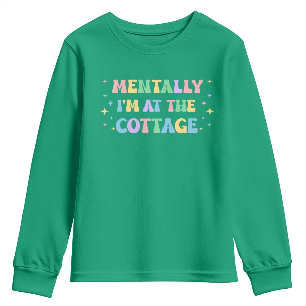 LGBT Romance Hockey Youth Sweatshirt Mentally Im At The Cottage Team Hollanov Fan
