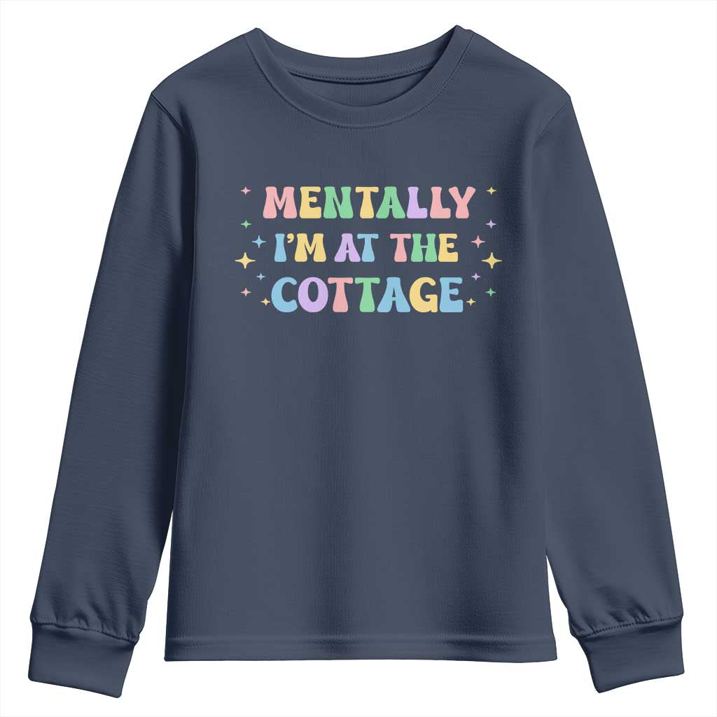 LGBT Romance Hockey Youth Sweatshirt Mentally Im At The Cottage Team Hollanov Fan